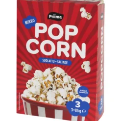 Popcorn Priima 3 x 85 g Suolattu
