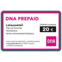 Prepaid-latausseteli 20 euroa