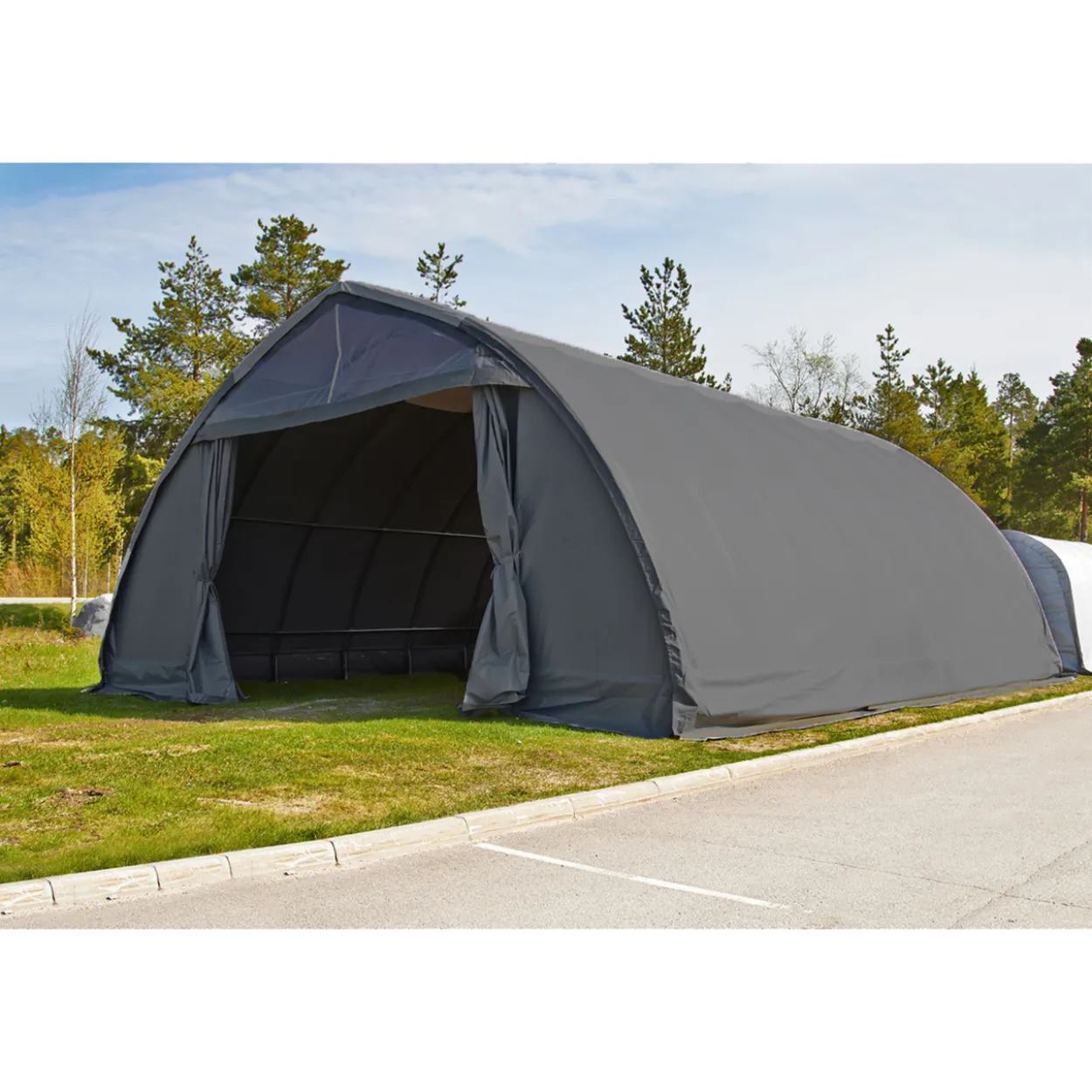 Pressuhalli Ranch 9,2 x 10 m 900 g harmaa