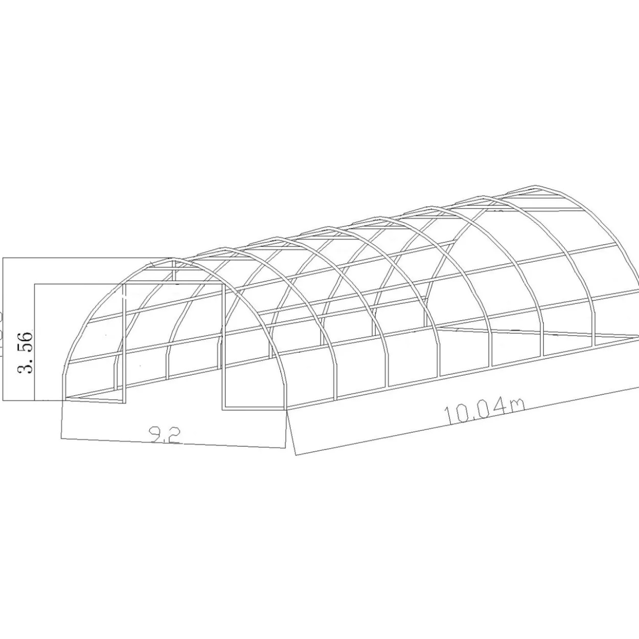 Pressuhalli Ranch 9,2 x 10 m 900 g harmaa