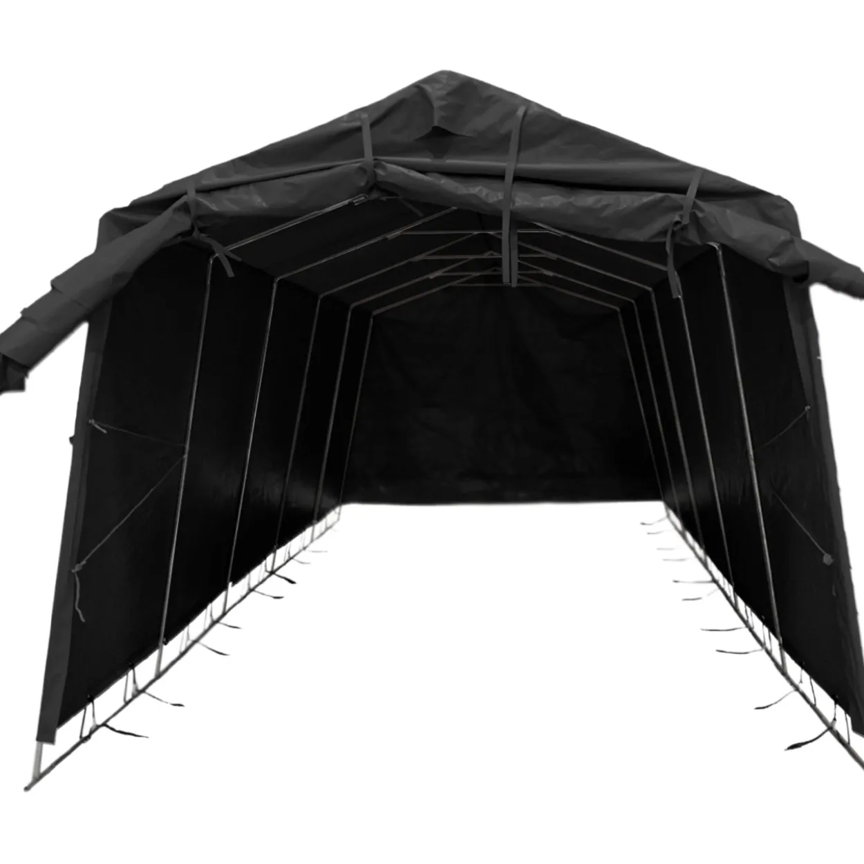 Pressutalli Fornorth 3,2 x 6 m, 500g/m2, musta