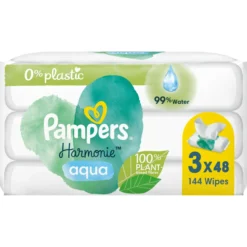 Puhdistuspyyhe Pampers 144 kpl Harmonie Aqua