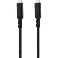 Punottu kaapeli Mobia USB-C, USB-C 60 W musta, 0,5 m
