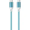 Punottu kaapeli Mobia USB-C, USB-C 30 W sininen, 1 m