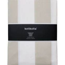 Pussilakanasetti Kotikulta 150 x 210 cm Block Stripe beige