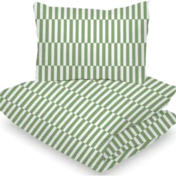 Pussilakanasetti Kotikulta 150 x 210 cm Geometric Green