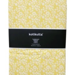 Pussilakanasetti Kotikulta 150 x 210 cm Yellow Flower