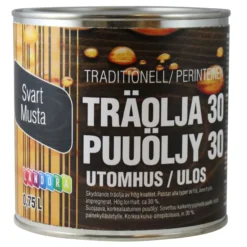 Puuöljy 30 0,75 l musta