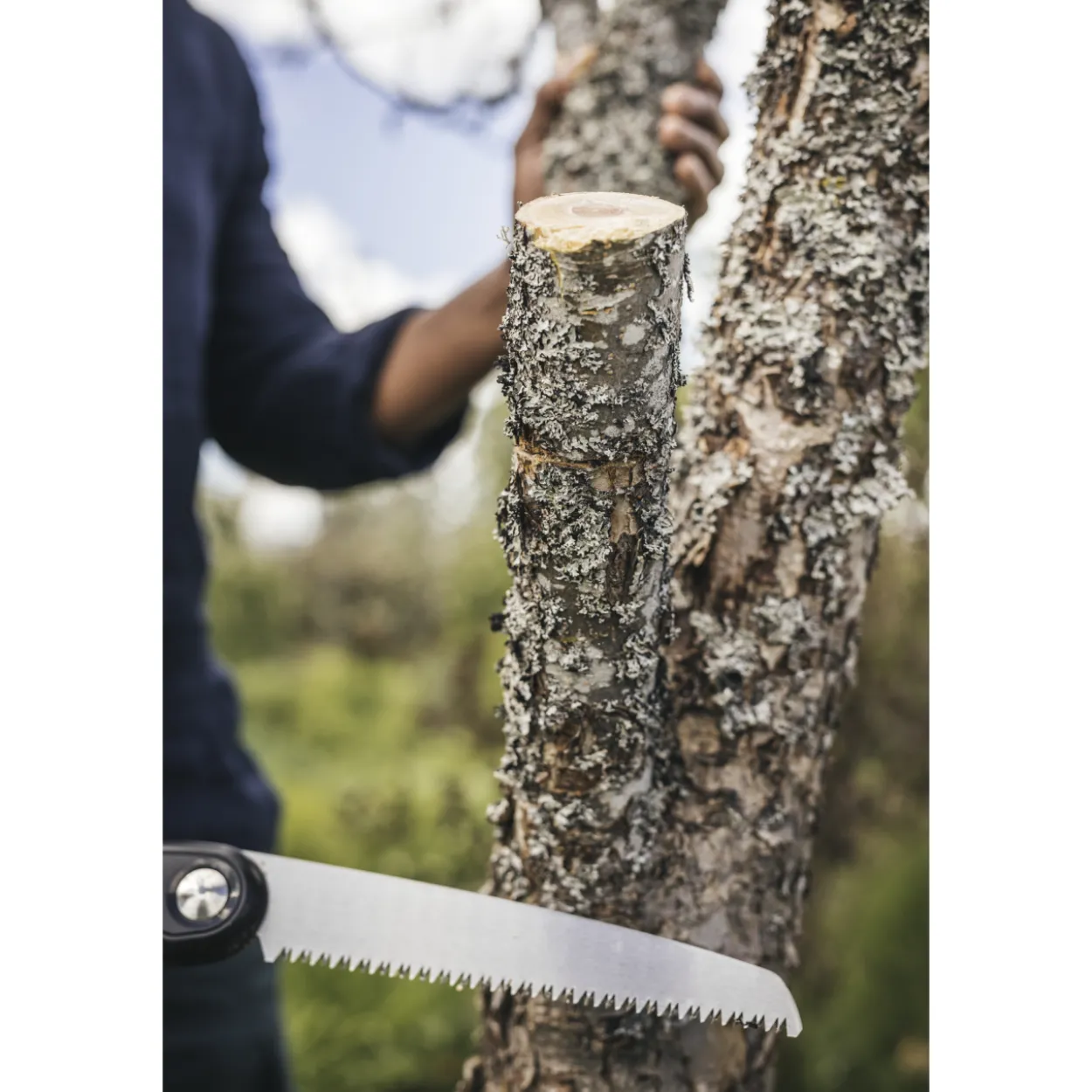 Puutarha- ja retkisaha taitettava Fiskars Plus SW68