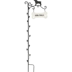 Puutarhakoriste kyltti Koiria pihalla 104 cm