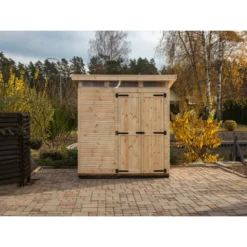 Puutarhavaja Upyard Strongbox L, 203 x 163 x 225 cm, luonnollinen väri