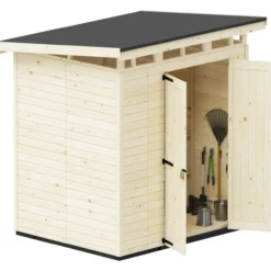 Puutarhavaja Upyard Strongbox L, 203 x 163 x 225 cm, luonnollinen väri