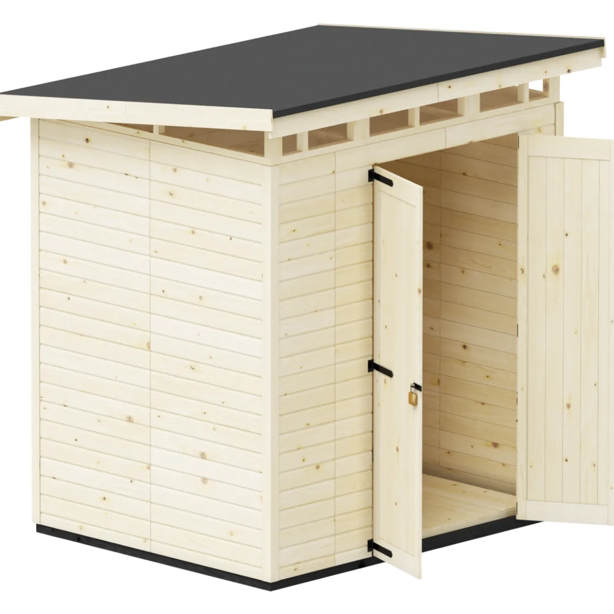 Puutarhavaja Upyard Strongbox L, 203 x 163 x 225 cm, luonnollinen väri