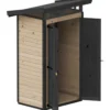 Puutarhavaja Upyard Strongbox S, 127 x 87 x 220 cm, ruskea/musta