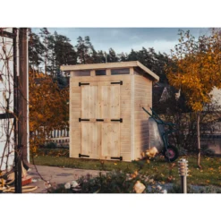 Puutarhavaja Upyard Strongbox M, 163 x 127 x 222 cm, luonnollinen väri