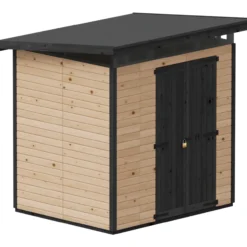 Puutarhavaja Upyard Strongbox L, 203 x 163 x 225 cm, ruskea/musta