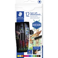 Puuvärikynä Staedtler 12 kpl pehmeä
