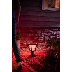 Pylväsvalaisin Philips Hue Econic White and Color Ambiance 15W, musta