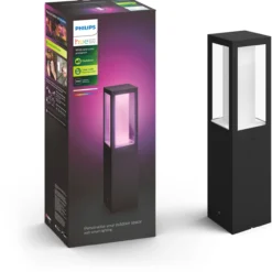 Pylväsvalaisin Philips Hue Impress White and Color Ambiance 2x8W, musta