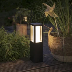 Pylväsvalaisin Philips Hue Impress White and Color Ambiance 2x8W, musta