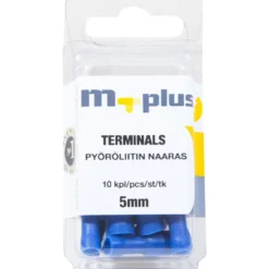 Pyöröpistoke 5 mm sininen, 10 kpl