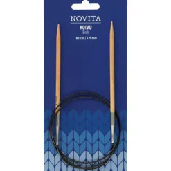 Pyöröpuikot Novita 80 cm 4,5 mm koivu