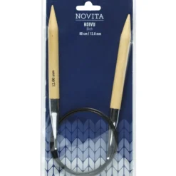 Pyöröpuikot Novita 80 cm 12 mm koivu