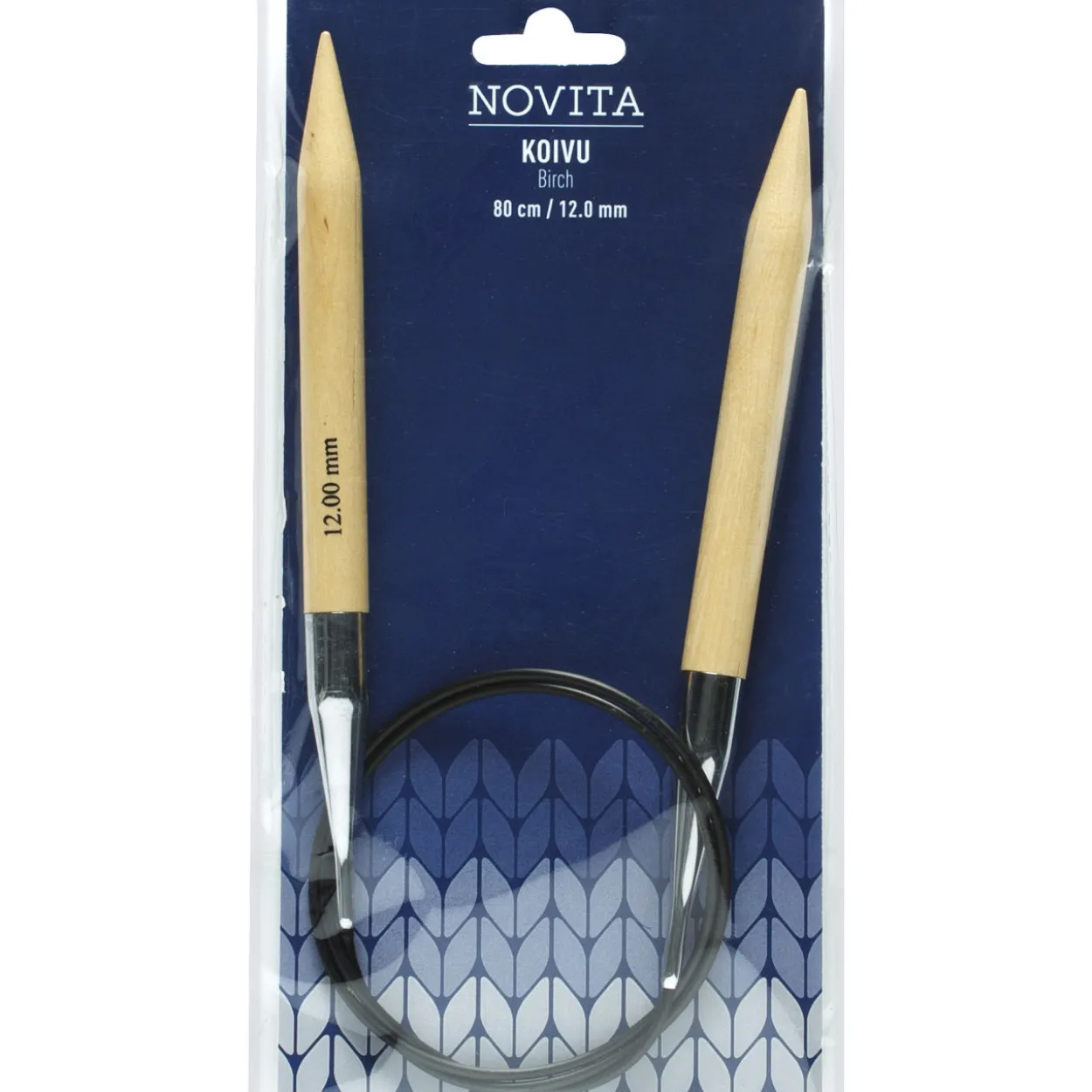 Pyöröpuikot Novita 80 cm 12 mm koivu