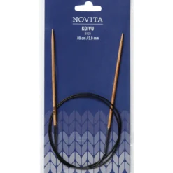 Pyöröpuikot Novita 80 cm 3 mm koivu