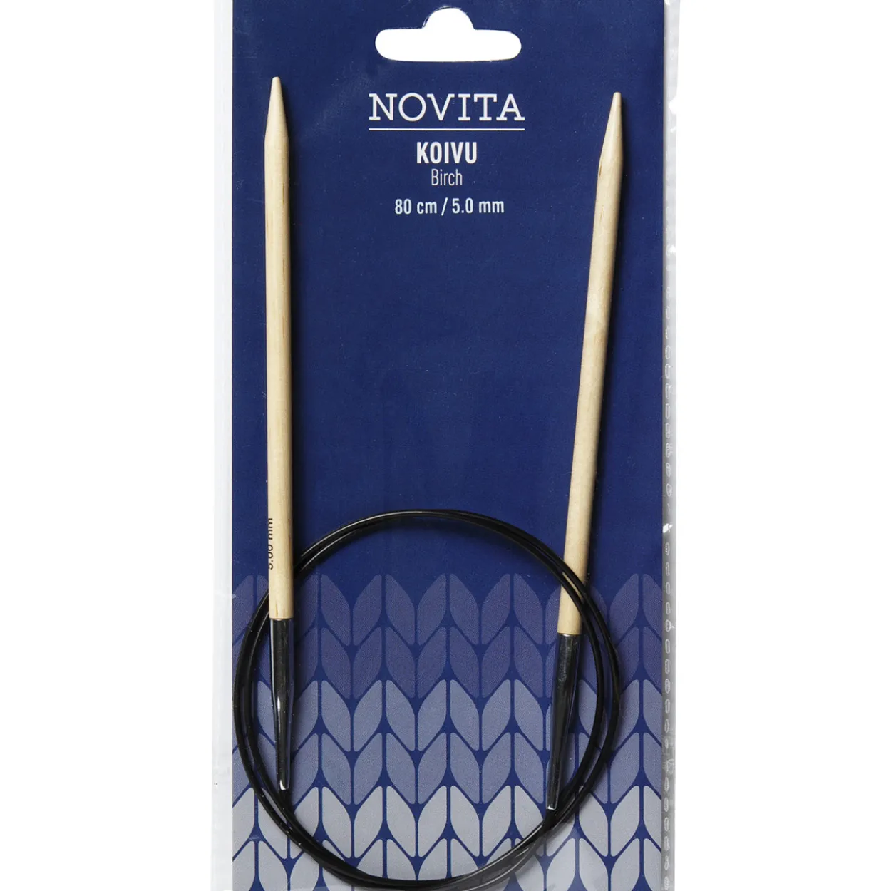Pyöröpuikot Novita 80 cm 5 mm koivu