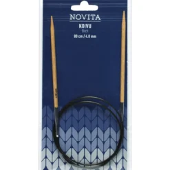 Pyöröpuikot Novita 80 cm 4 mm koivu