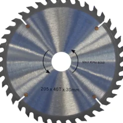 Pyörösahanterä Tamo Professional 205 mm x 40T x 30 mm