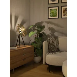 Pöytävalaisin EGLO Castanuelo 40W 37x27x57,5cm kulta/musta
