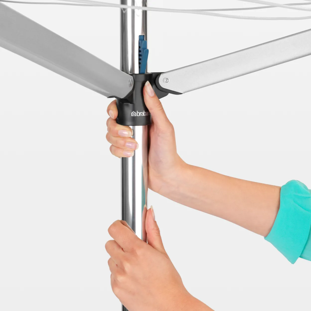Pyykinkuivausteline Brabantia Essential 30 m, muovinen maaterä