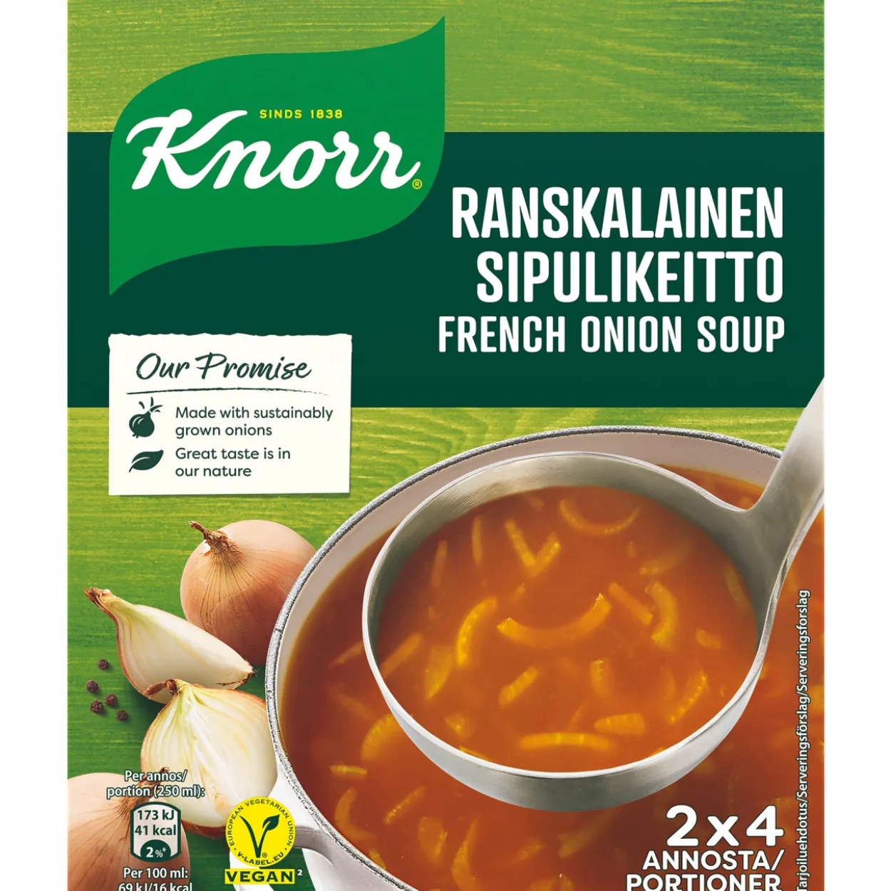 Ranskalainen sipulikeitto Knorr 2 x 52 g