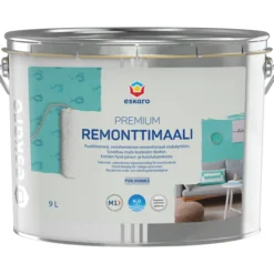 Remonttimaali Eskaro Premium maalarinvalkoinen 9 l