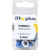 Rengasliitin 6,4 mm, sininen, 10 kpl