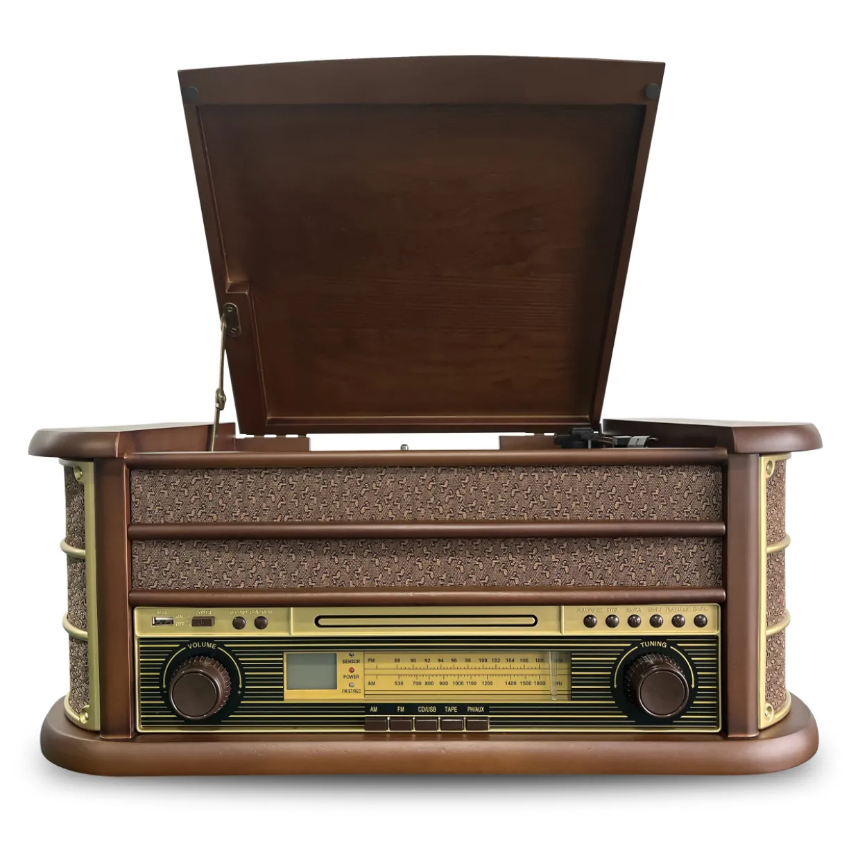 Retrolevysoitin Ideale+ AM/FM-radiolla