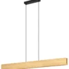 Riippuvalaisin EGLO Anchorena-z led 35W 123x5,5cm puu/musta