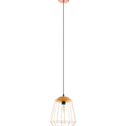 Riippuvalaisin Eglo E27-LED-A60 4 W kupari/ruskea