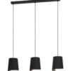 Riippuvalaisin 3-os EGLO Bolivia 3x40W 88x18cm musta/hiekka