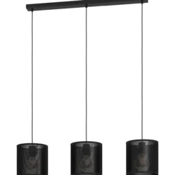 Riippuvalaisin 3-os EGLO Manby 3x40W 90x20cm musta