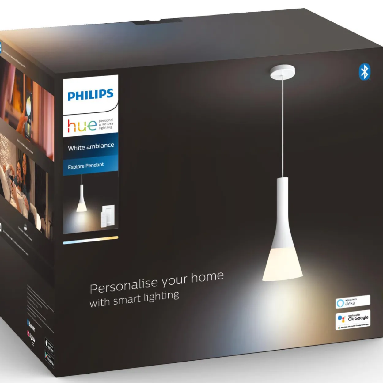 Riippuvalaisin Philips Hue Explore 8.5W 230V, valkoinen