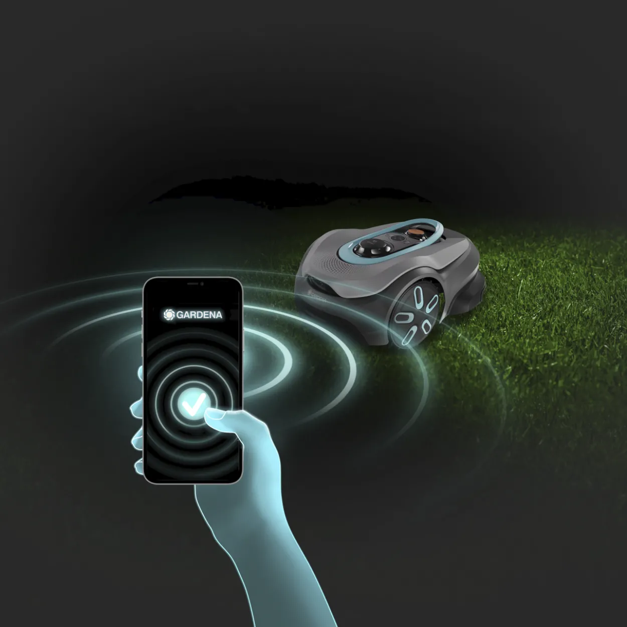 Robottiruohonleikkuri Gardena smart SILENO sense 400, rajalangaton