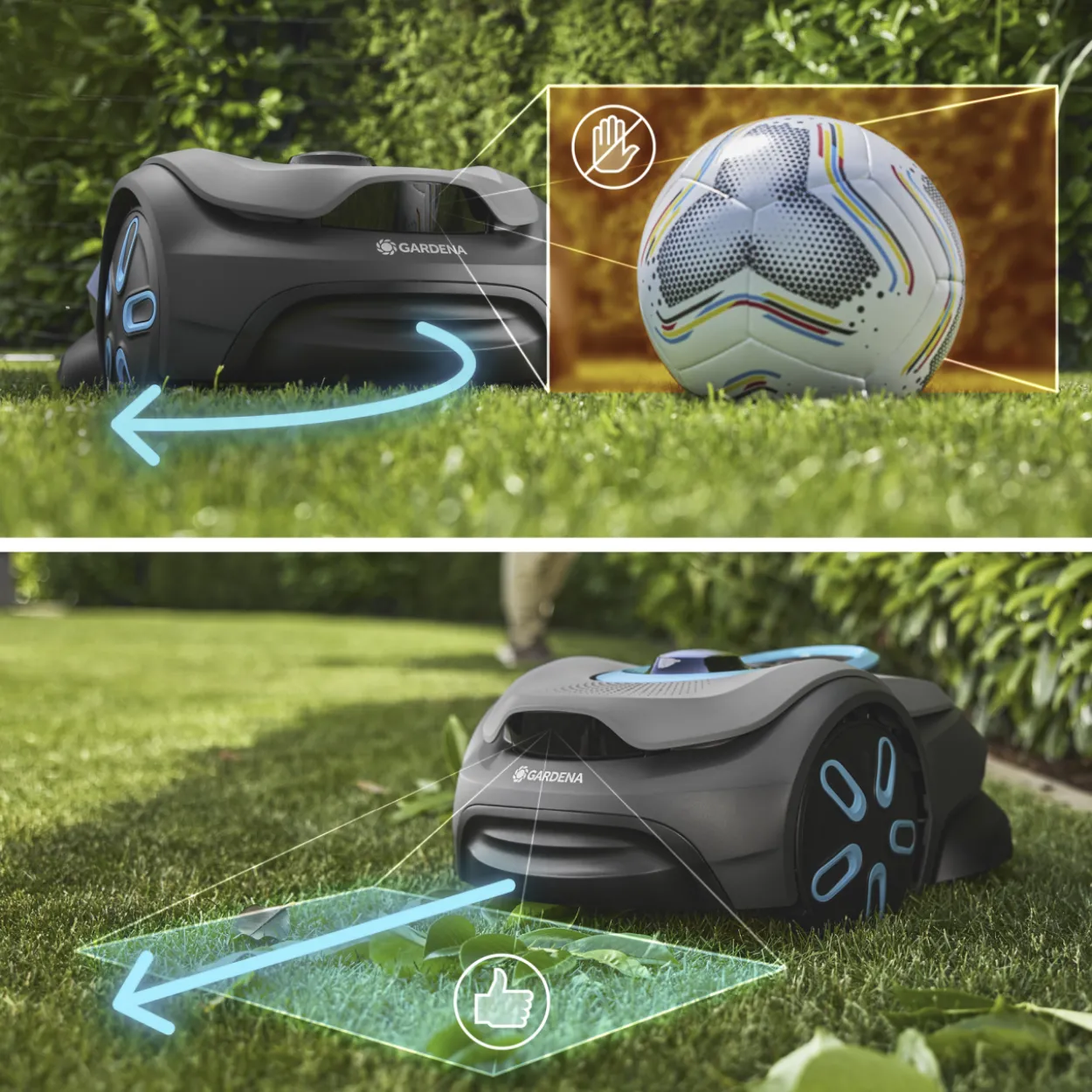 Robottiruohonleikkuri Gardena smart SILENO sense 400, rajalangaton
