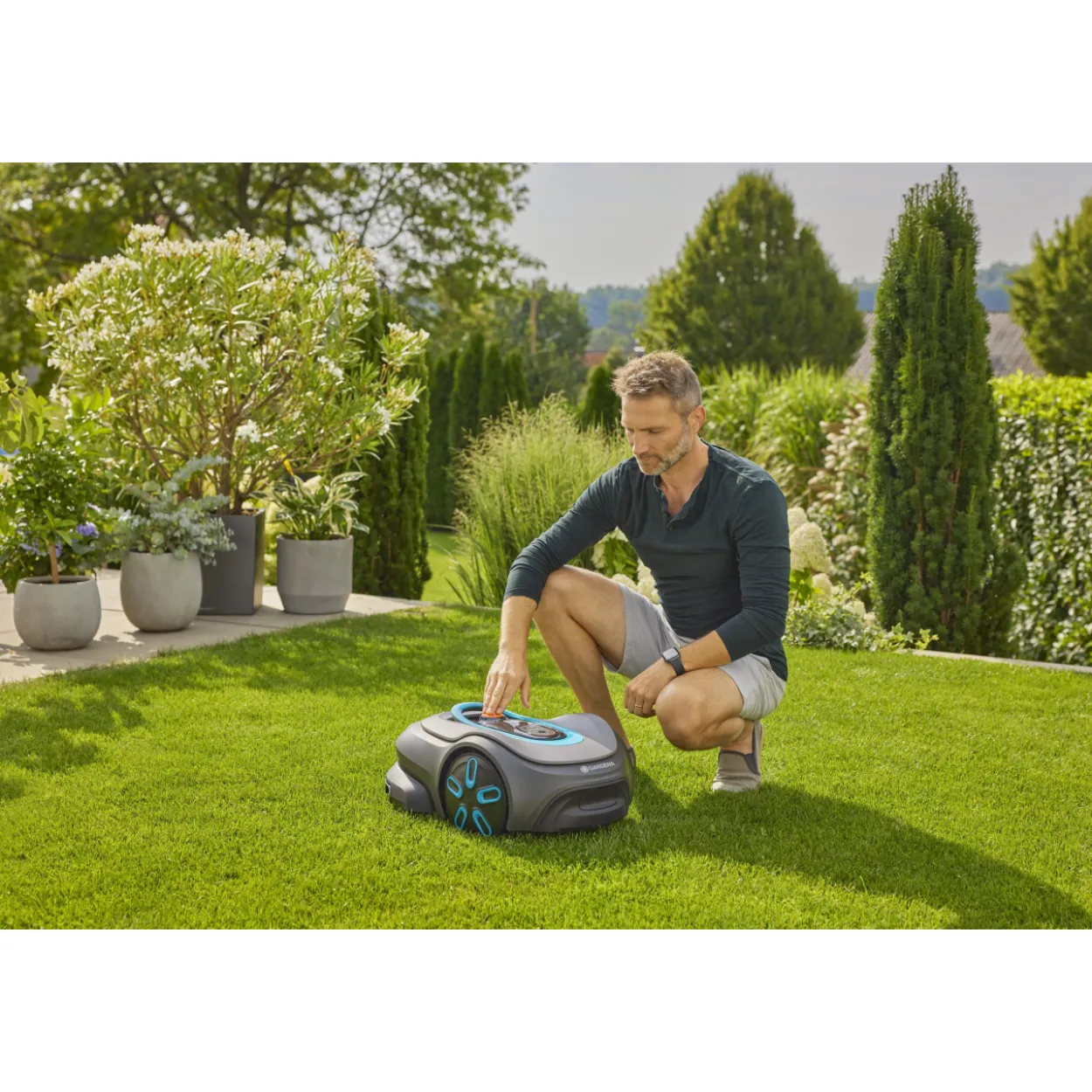 Robottiruohonleikkuri Gardena smart SILENO max 800 DuoConnect