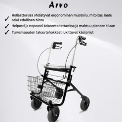 Rollaattori Arvo, musta