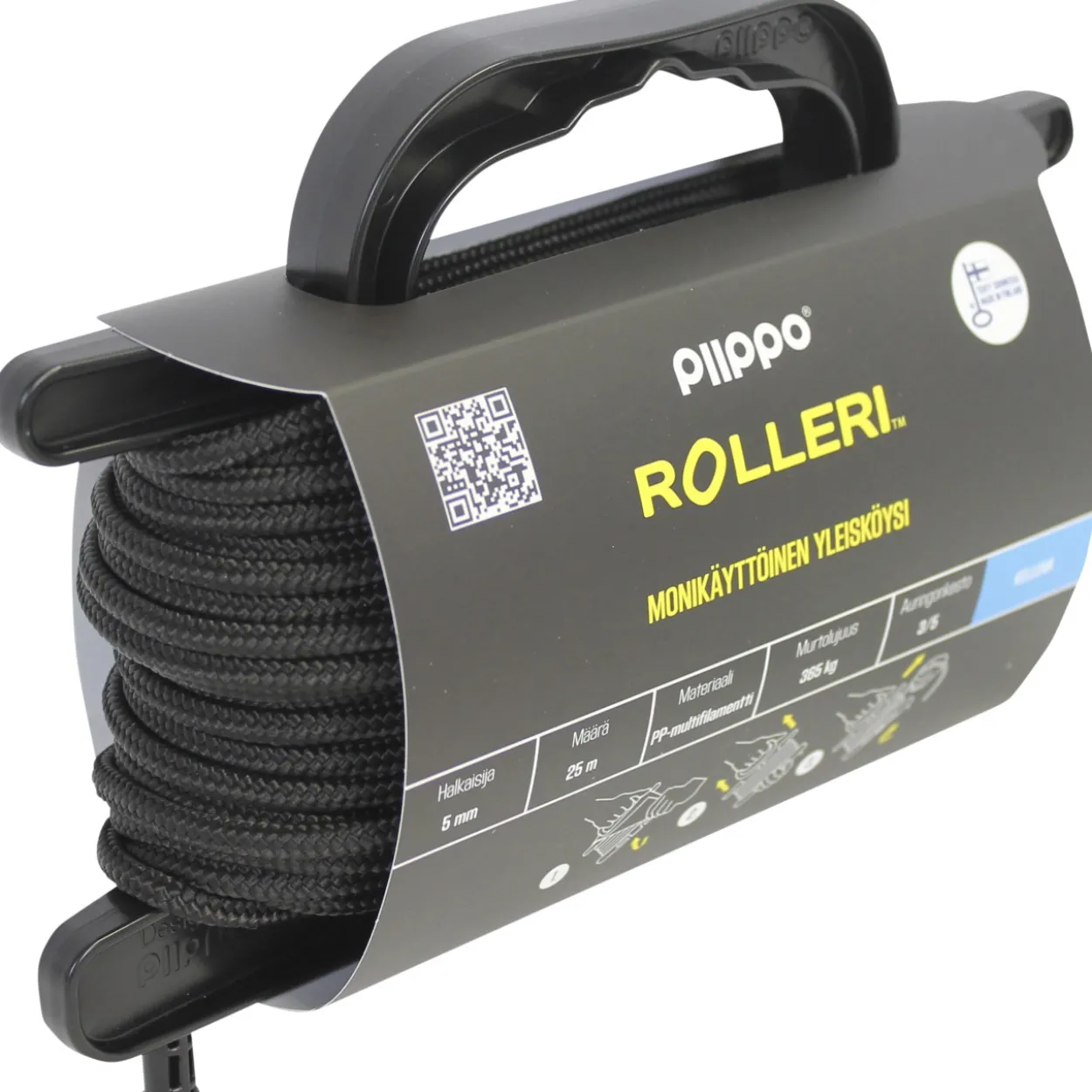 Rolleri 5 mm 25 m musta