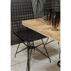 Ruokapöytä Chic Home 120 x 60 x 75 cm Noora beige/musta