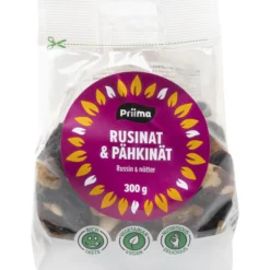 Rusina-pähkinäsekoitus Priima 300 g Natural